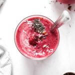 Rose and Raspberry Smoothie with Coocnut