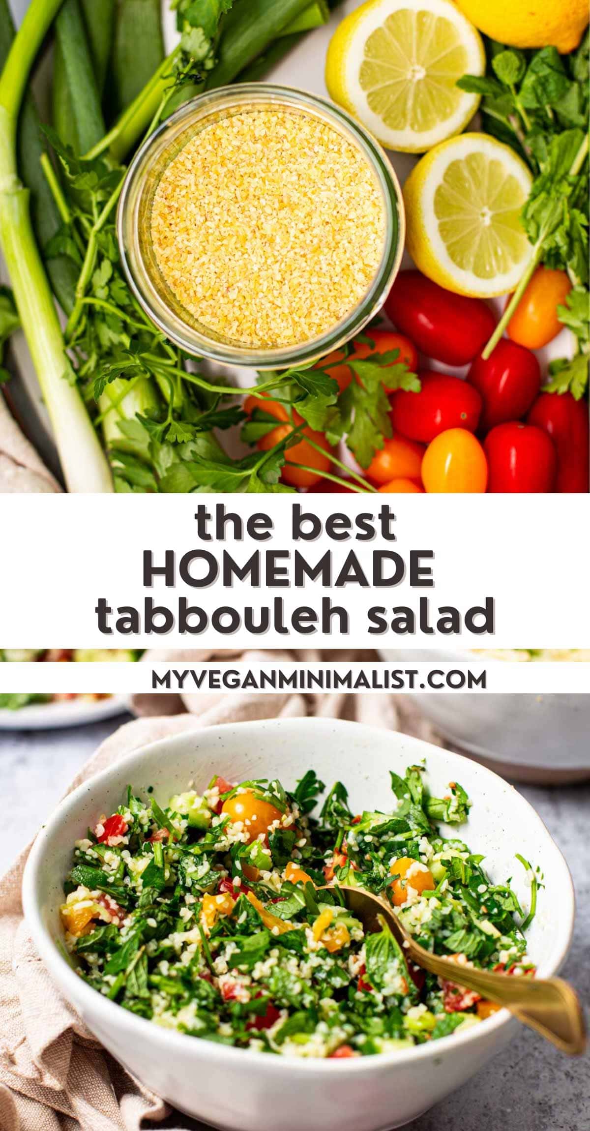 Tabule Salad - Easy & Healthy Ingredients - My Vegan Minimalist