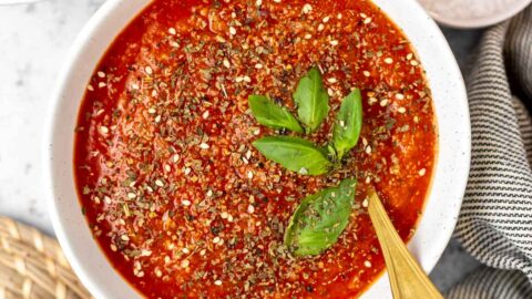 Secret Ingredient Healthy Tomato Basil Soup – A Simple Palate