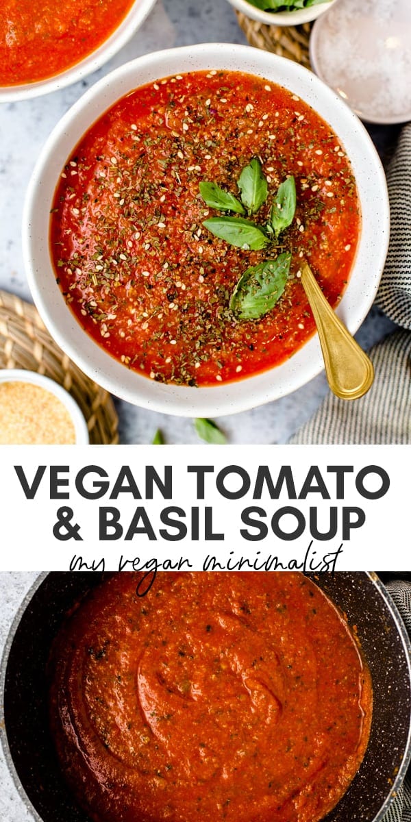 Healthy High Protein Tomato Soup - Creamy Secret Ingredient - My Vegan ...