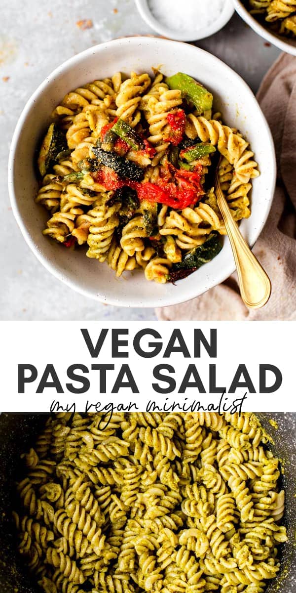 Vegan Pesto Pasta Salad - My Vegan Minimalist