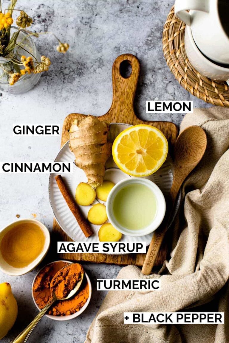 Homemade Ginger Lemon Tea With Turmeric My Vegan Minimalist