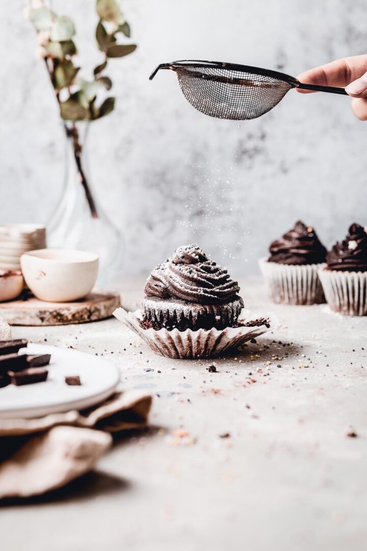 Vegan Double Chocolate Cupcakes - My Vegan Minimalist