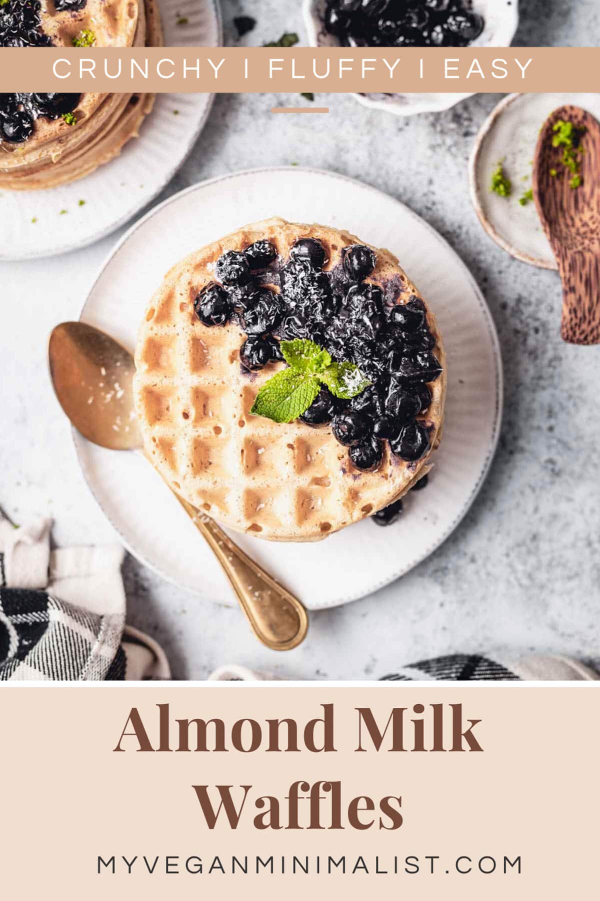 Almond Milk Waffles My Vegan Minimalist