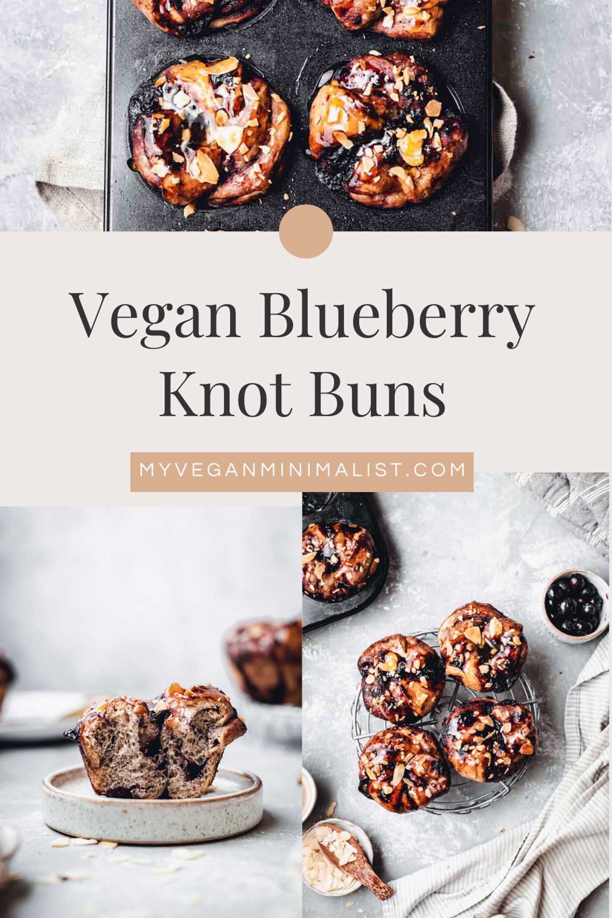 Vegan Blueberry Cinnamon Knot Rolls Pillowy Soft & Tender My Vegan