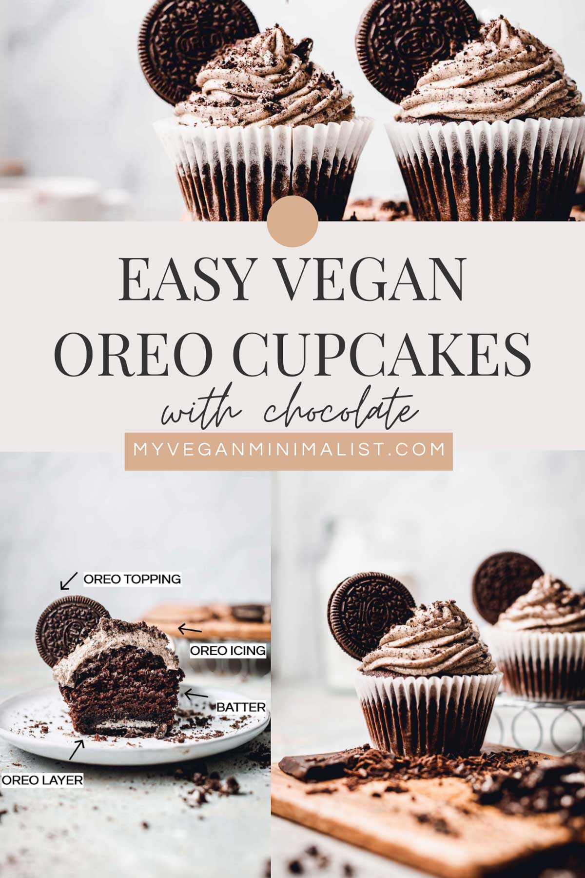 Vegan Oreo Cupcakes - My Vegan Minimalist