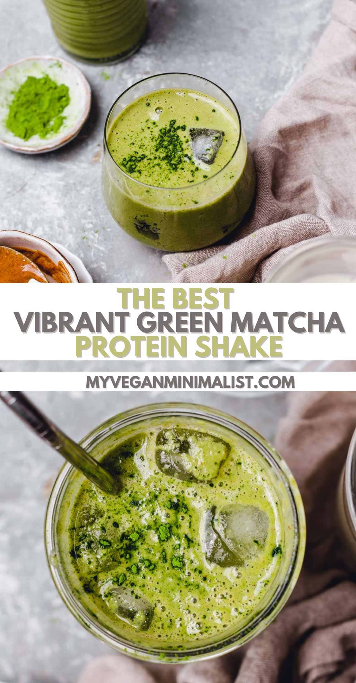 Best Matcha Green Tea Vanilla Protein Shake (Vegan) My Vegan Minimalist