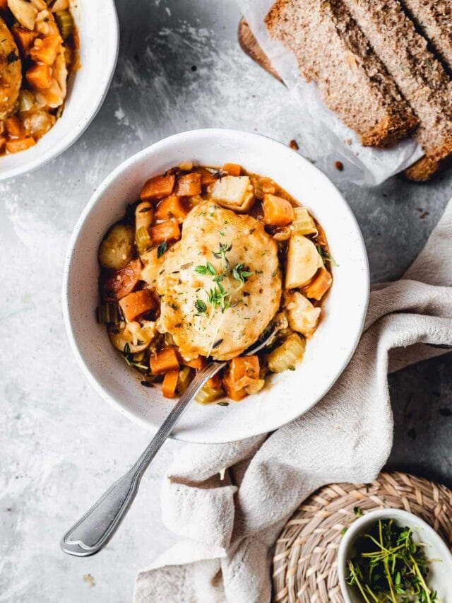 Vegan Stew and Dumplings My Vegan Minimalist