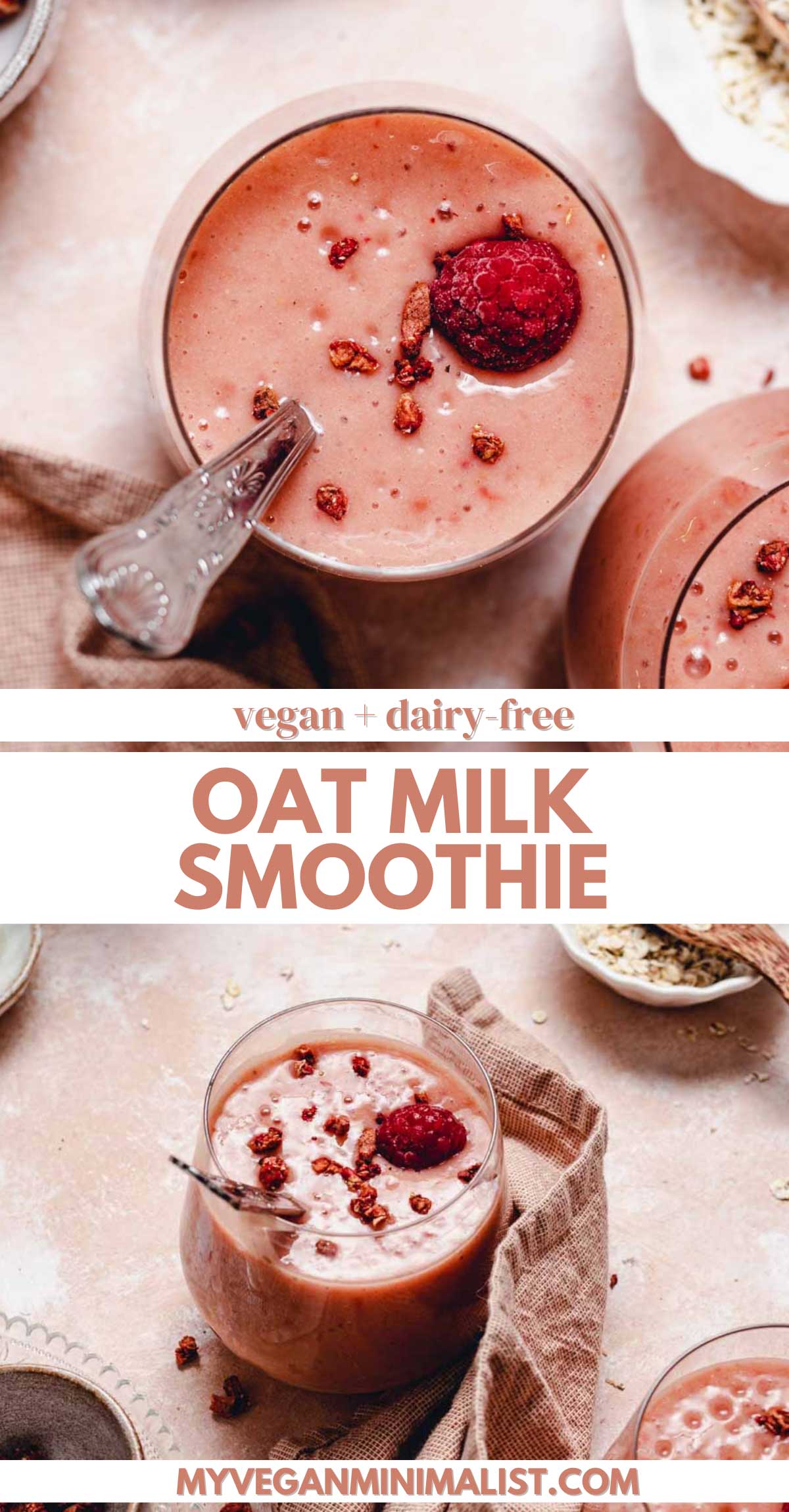 Easy Oat Milk Smoothie with Mango, Banana & Strawberries My Vegan