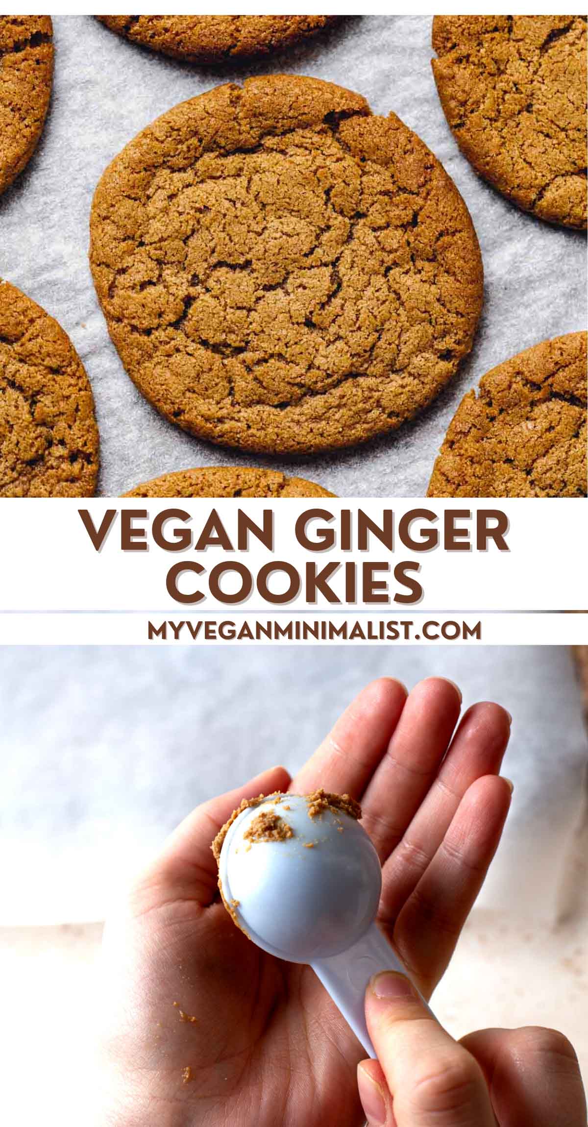 Vegan Ginger Cookies - My Vegan Minimalist