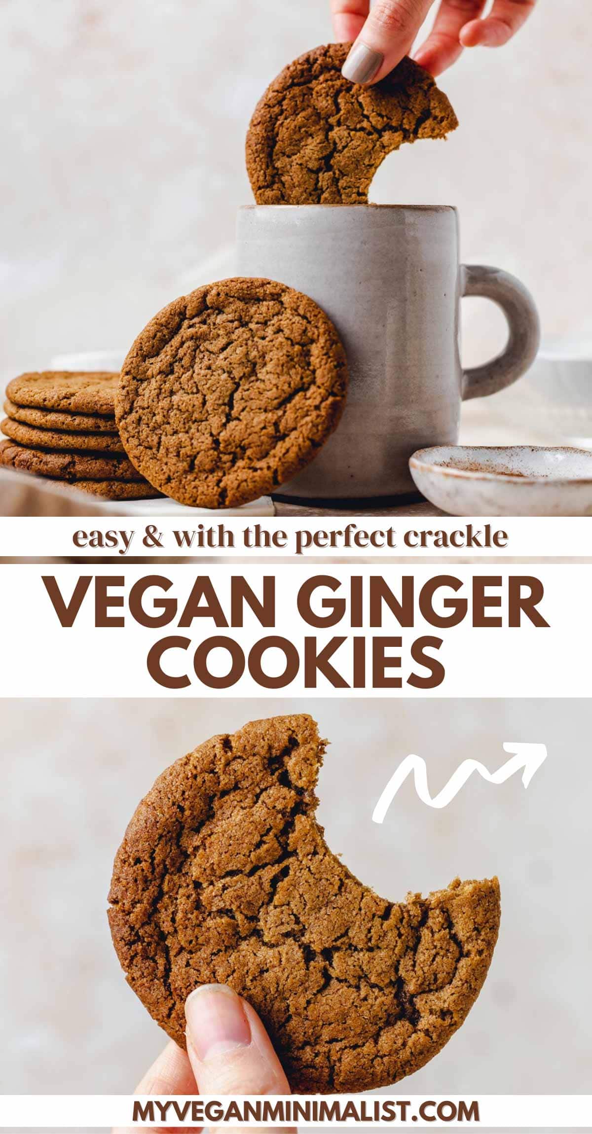 Vegan Ginger Cookies - My Vegan Minimalist