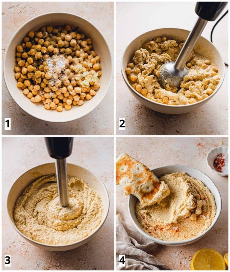 The Best Easy Immersion Blender Hummus (Vegan & Oilfree Option) My Vegan Minimalist