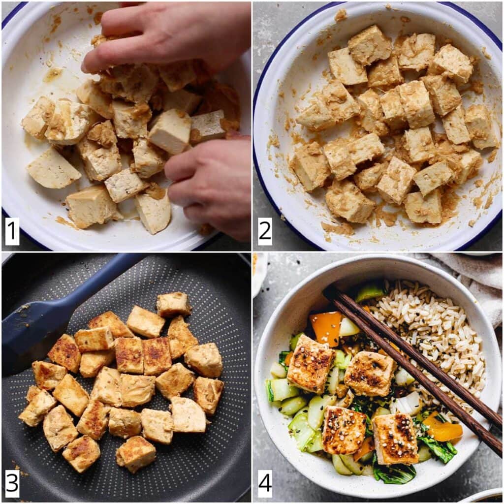 Easy Miso Marinated Tofu Cubes w Ginger (Vegan & OilFree) My Vegan Minimalist