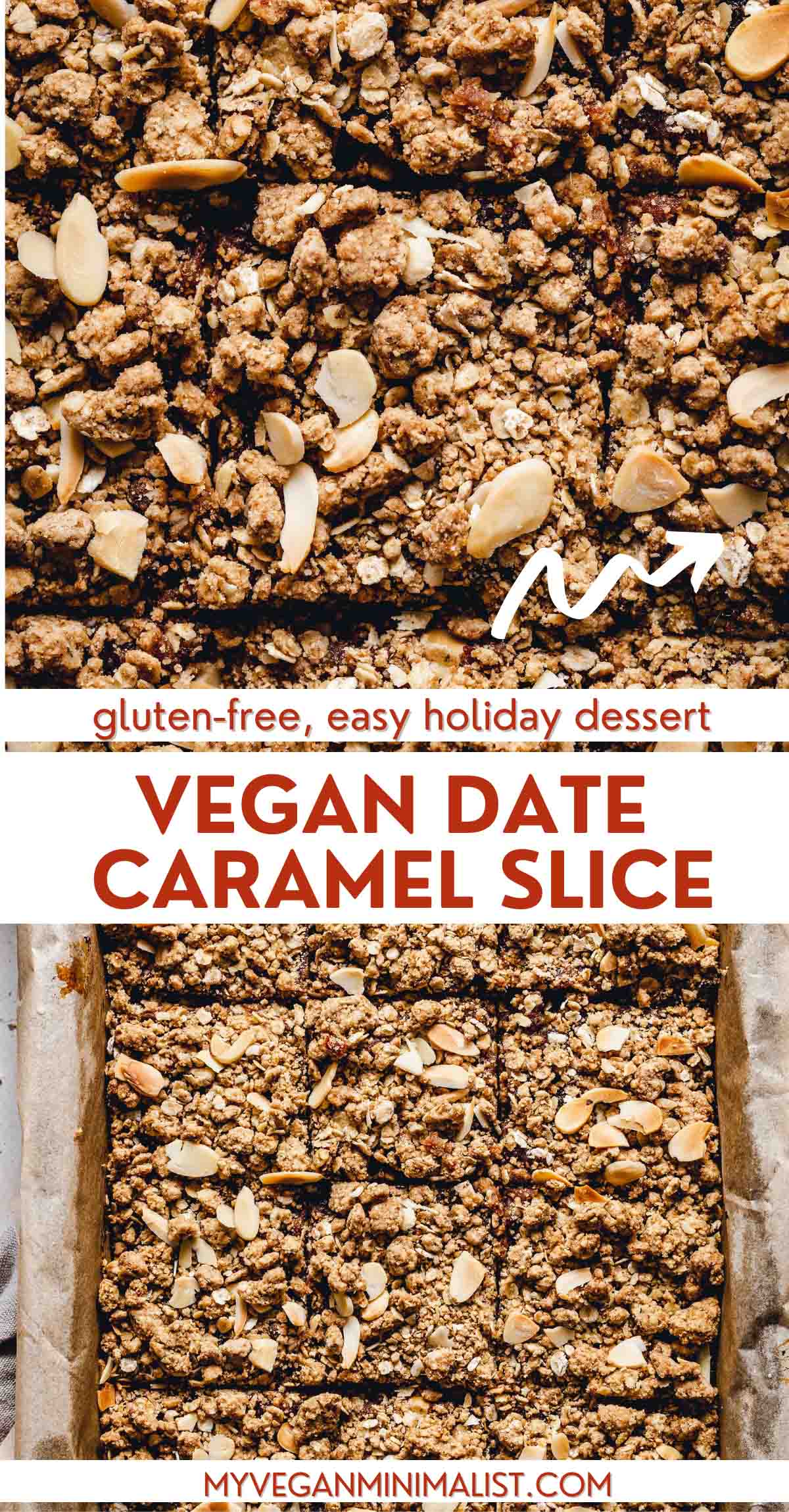 Vegan Date Caramel Slice with Nuts Crumble (Easy & Gluten-Free) - My ...