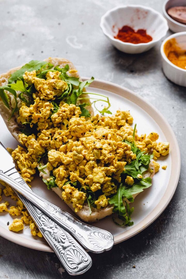 Vegan Soft Silken Tofu 'Egg' Scramble - My Vegan Minimalist
