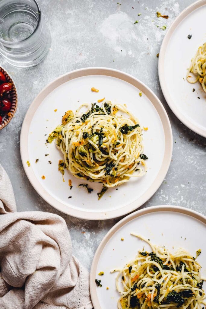 Cavolo Nero Pasta (Tuscan Kale) - My Vegan Minimalist