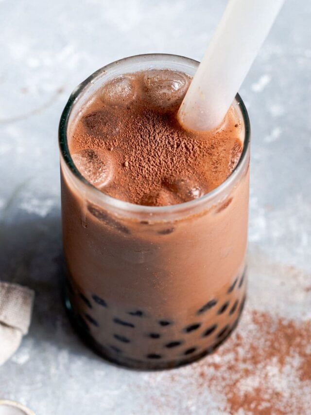 Chocolate Bubble Milk Tea My Vegan Minimalist
