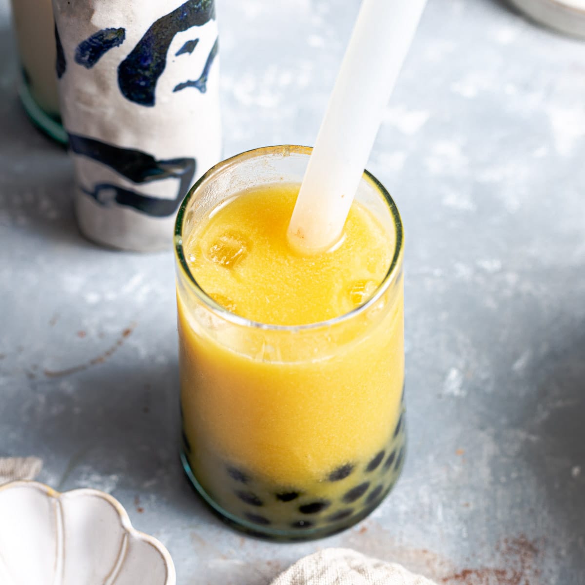 Mango Bubble Tea 