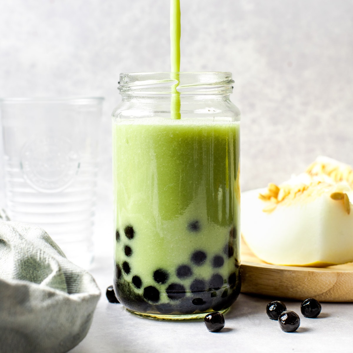 Honeydew Melon Milk Tea - Boba - My Vegan Minimalist