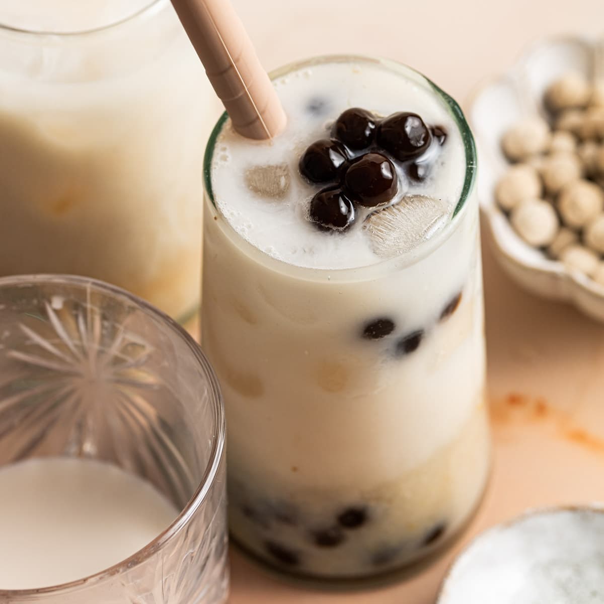 Lychee Bubble Milk Tea - Boba - My Vegan Minimalist