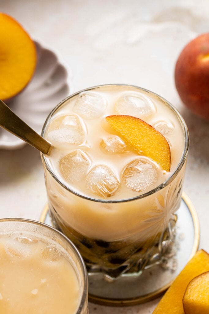 Peach Bubble Milk Tea Boba My Vegan Minimalist