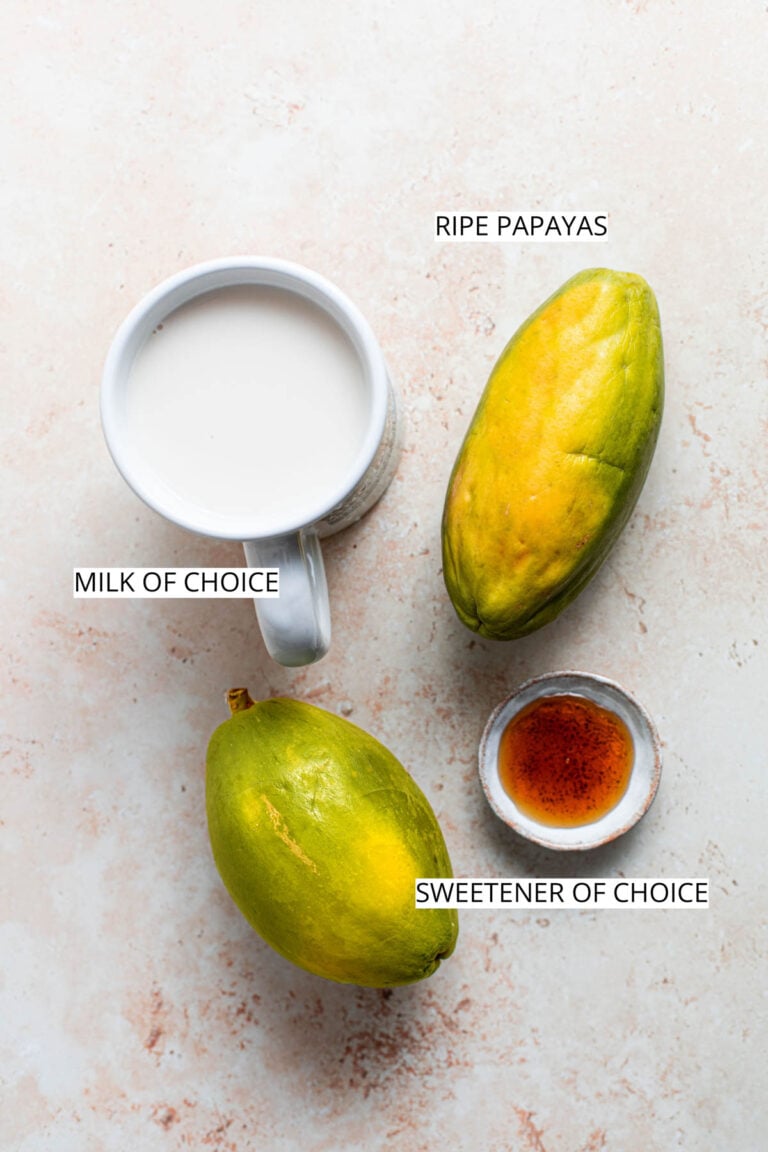 The BEST 3Ingredient Papaya Milk My Vegan Minimalist