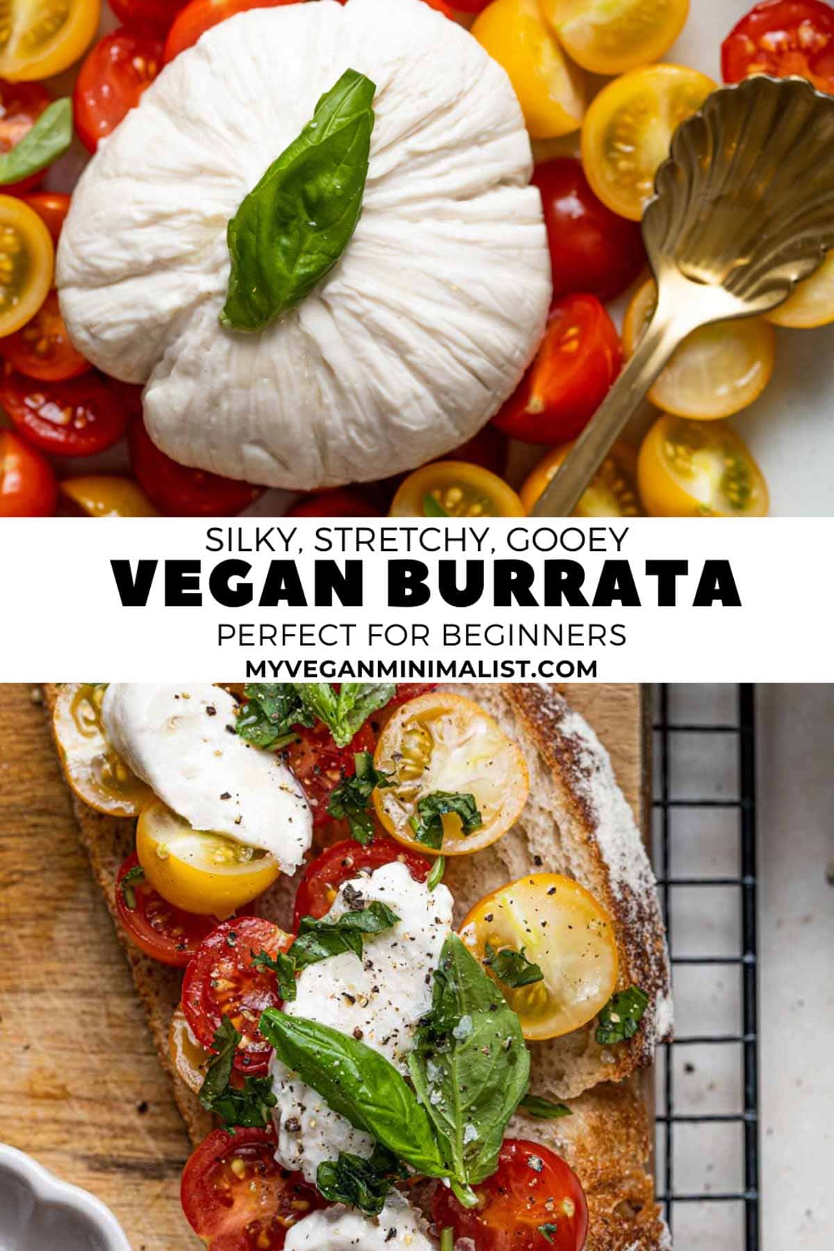 The BEST Vegan Burrata Cheese with Cashews (DairyFree) My Vegan