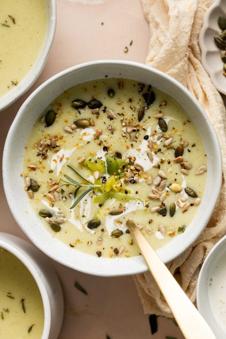 Creamy Leek Soup Without Potatoes 30 Minutes My Vegan Minimalist