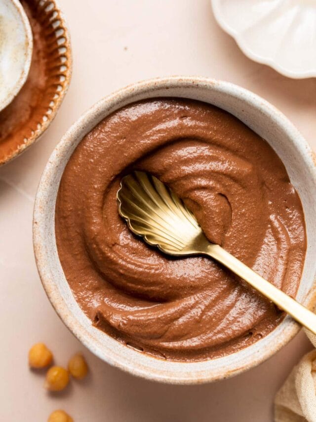 Dark Chocolate Hummus Easy Dessert Dip My Vegan Minimalist