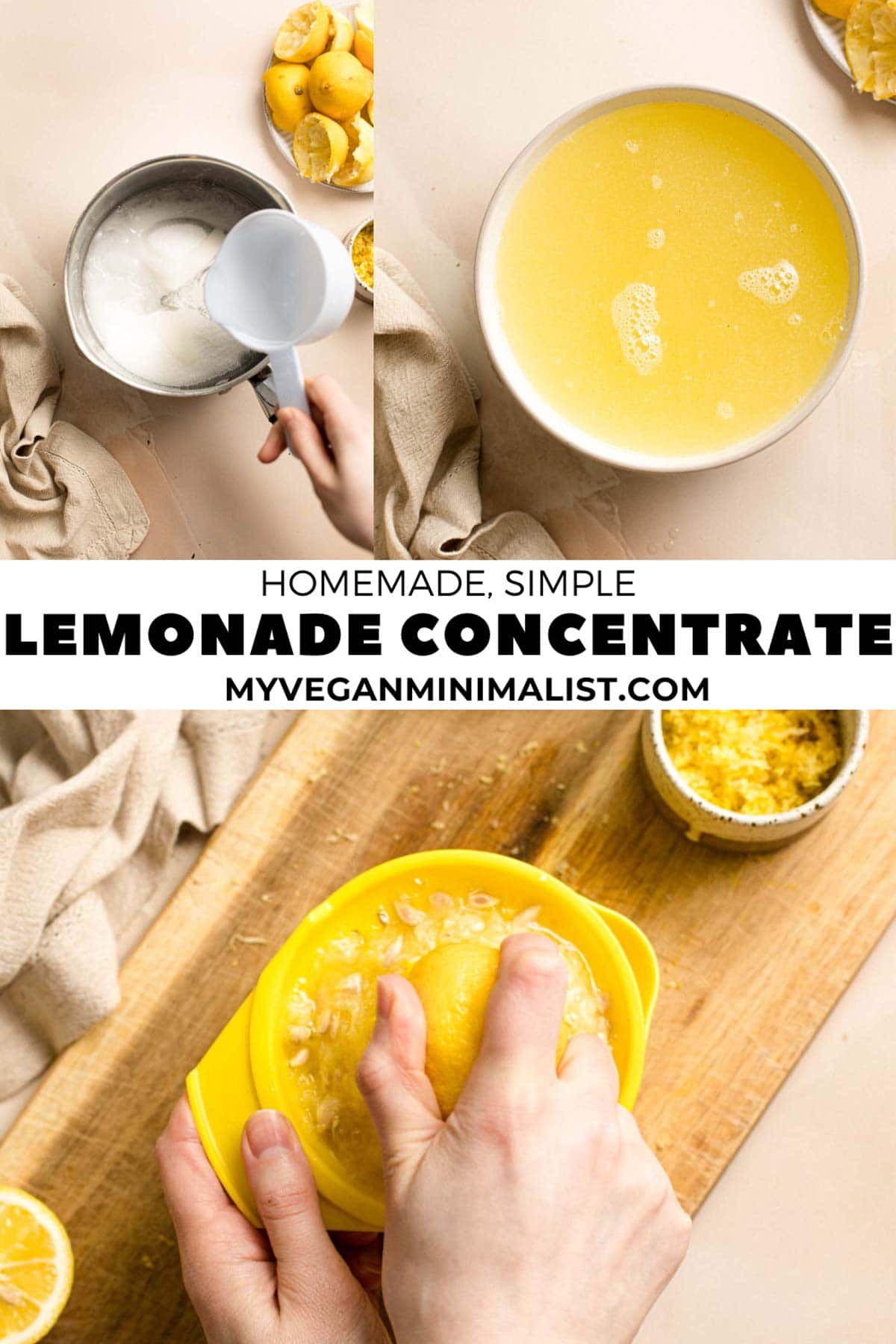 Easy Homemade Frozen Lemonade Concentrate My Vegan Minimalist