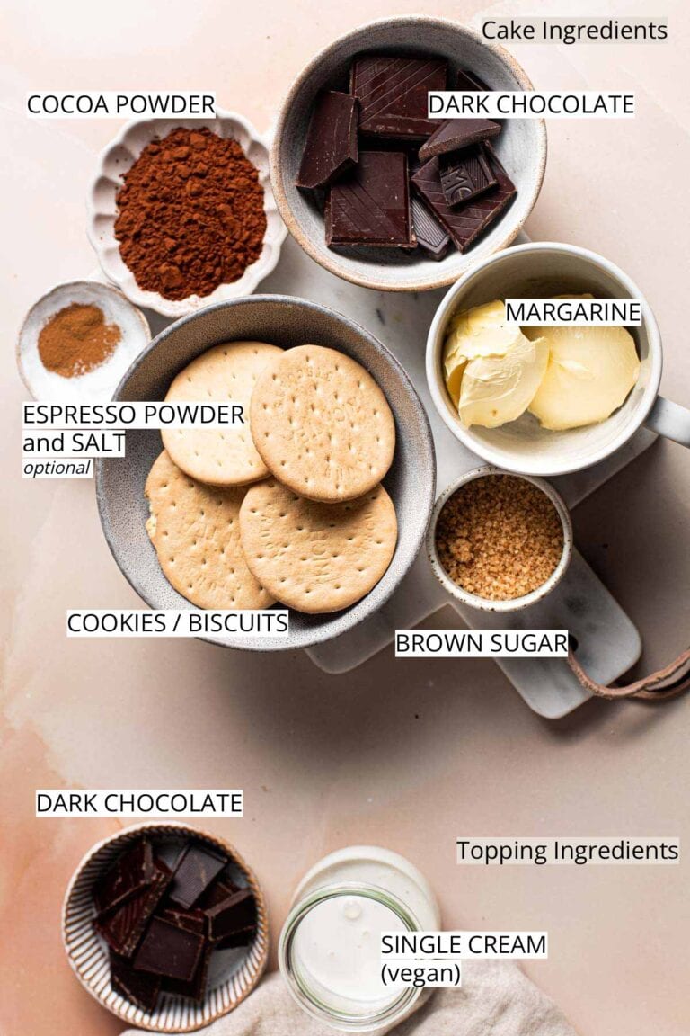 Lazy Cake NoBake Chocolate Cookie Cake Recipe My Vegan Minimalist