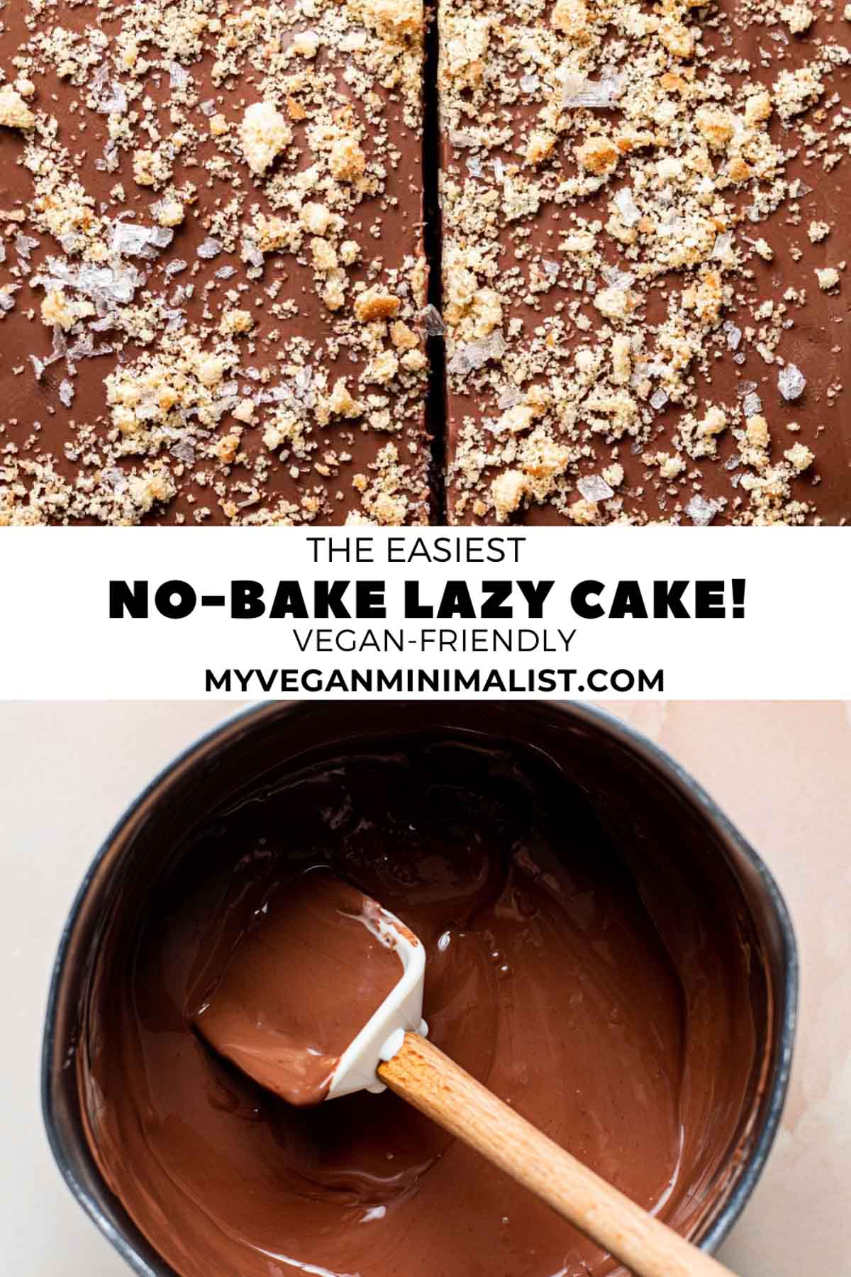 Lazy Cake NoBake Chocolate Cookie Cake Recipe My Vegan Minimalist
