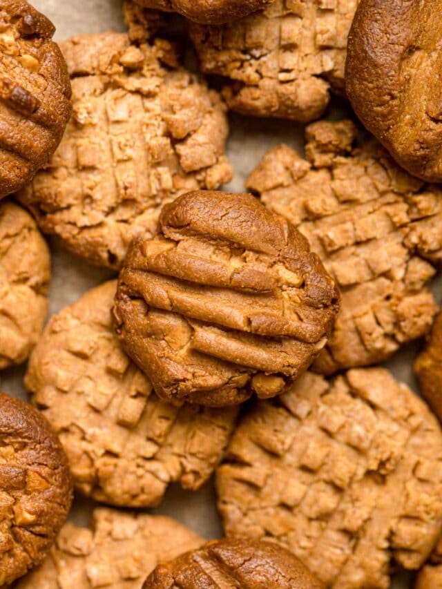 2 Ingredient Peanut Butter Cookies - 2 Ways!