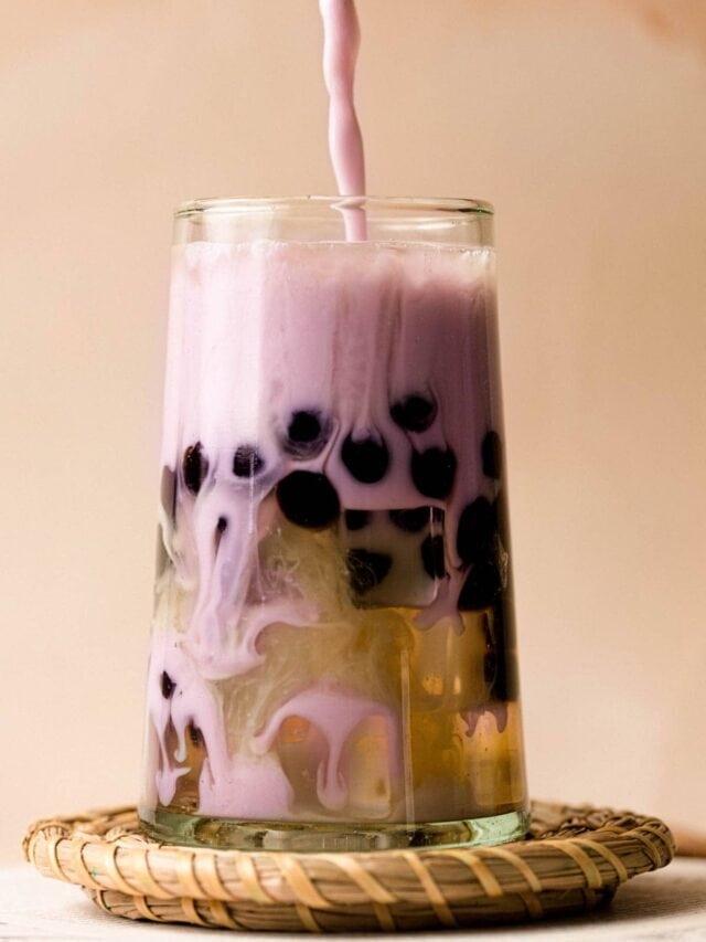 Taro Bubble Milk Tea - Boba