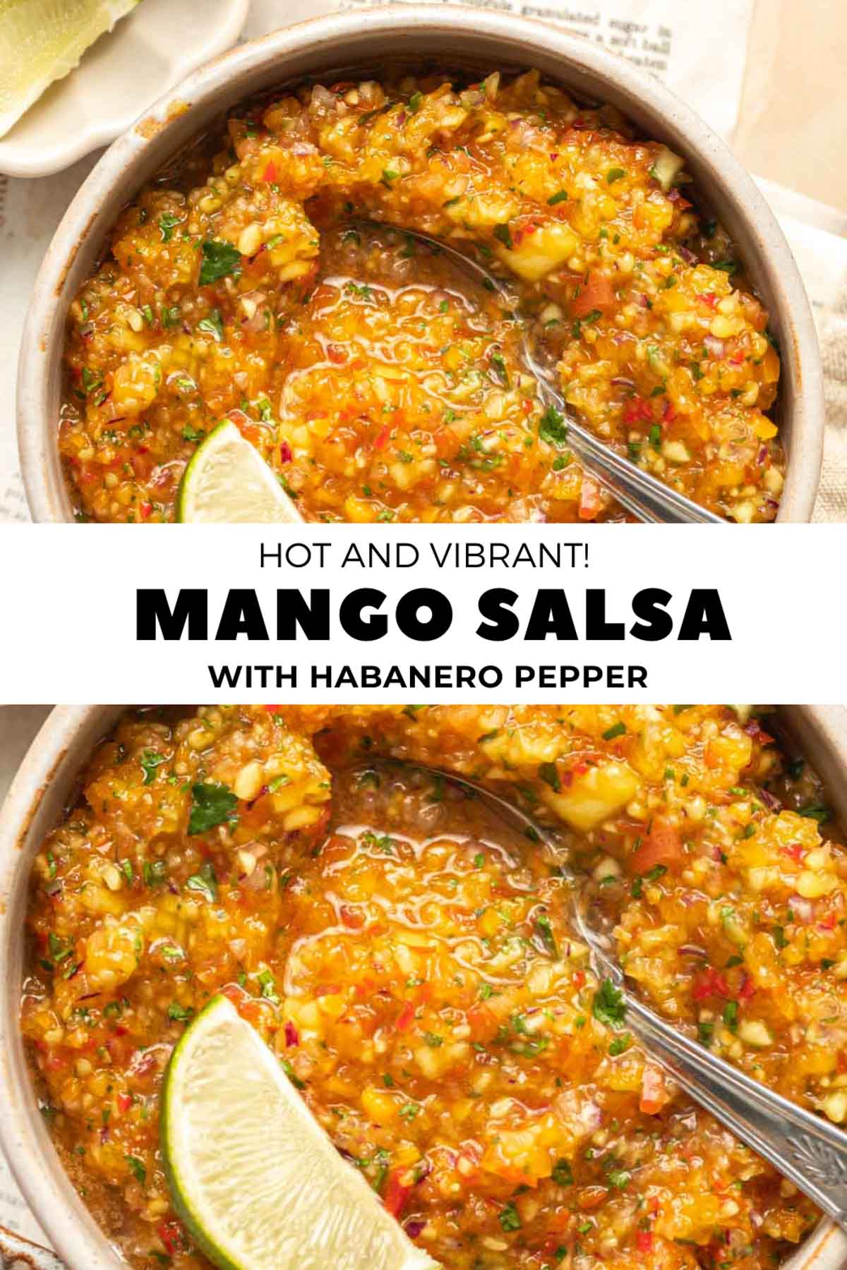 Homemade Mango Habanero Salsa - Easy Spicy Recipe - My Vegan Minimalist