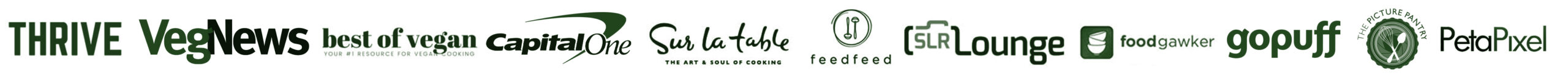 Various logos of publications My Vegan Minimalist was featured in